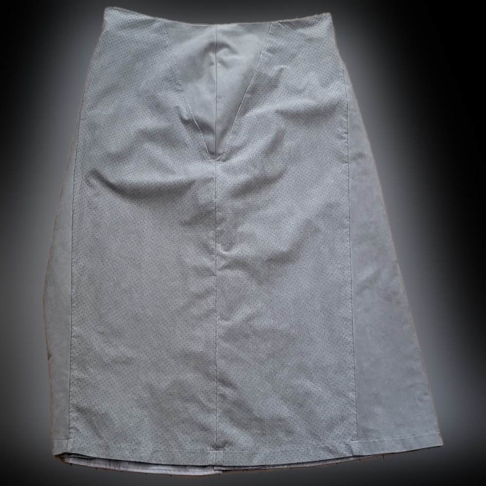 Tan faux suede pencil skirt size 12